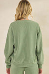 Women's Relaxed Ribbed Corduroy Long Sleeve Top