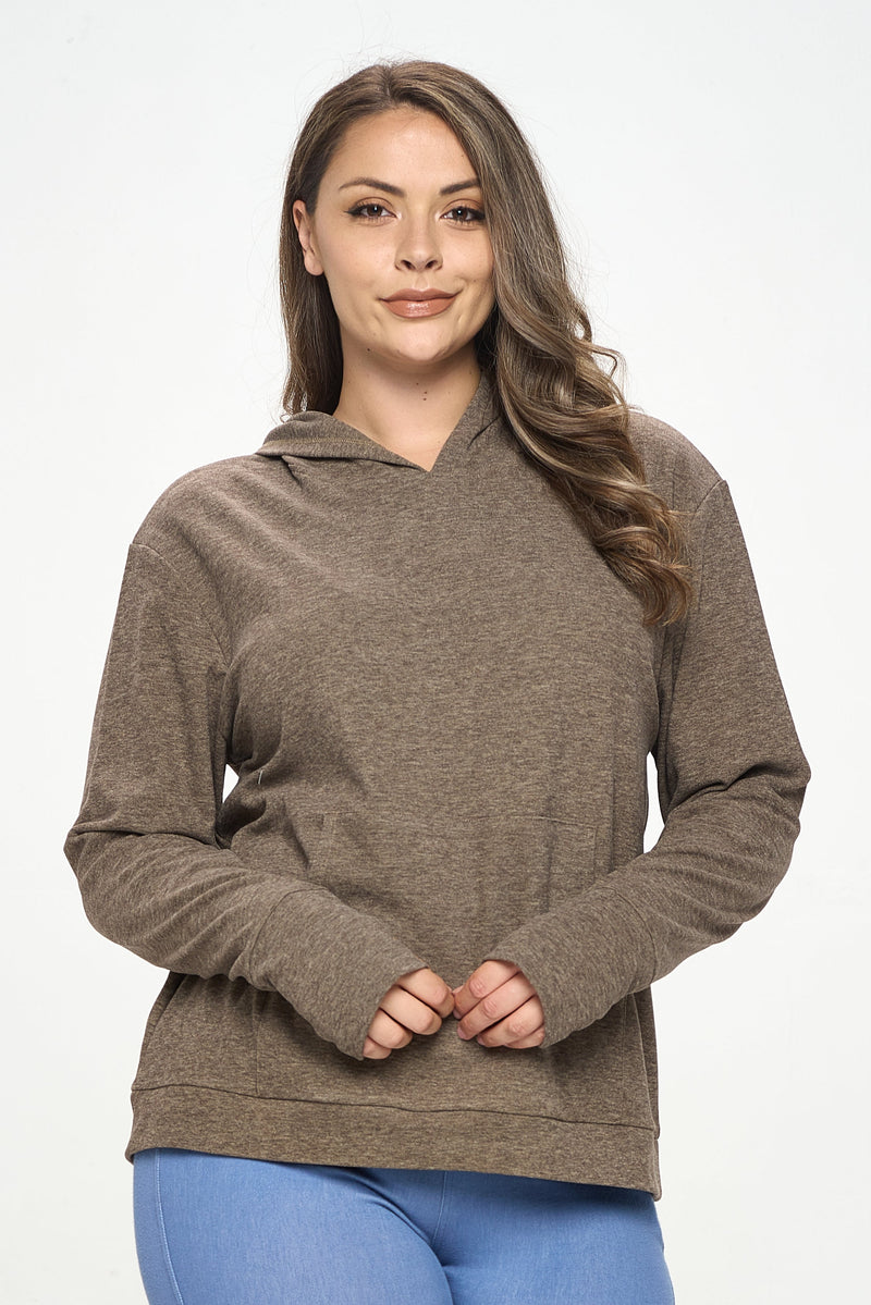 Plus Size Women’s Ultra Soft Pullover Hoodie