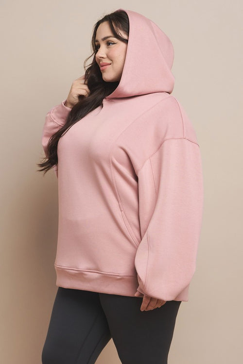 Plus Size Oversized Scuba Hoodie