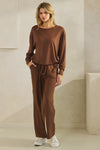 Effortless Chic Tie Hem Top & Pants Set