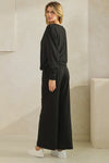 Effortless Chic Tie Hem Top & Pants Set