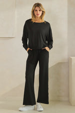 Effortless Chic Tie Hem Top & Pants Set