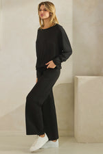 Effortless Chic Tie Hem Top & Pants Set