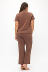 Plus Size Women’s Comfort Drape Half Zip Set