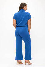 Plus Size Women’s Comfort Drape Half Zip Set