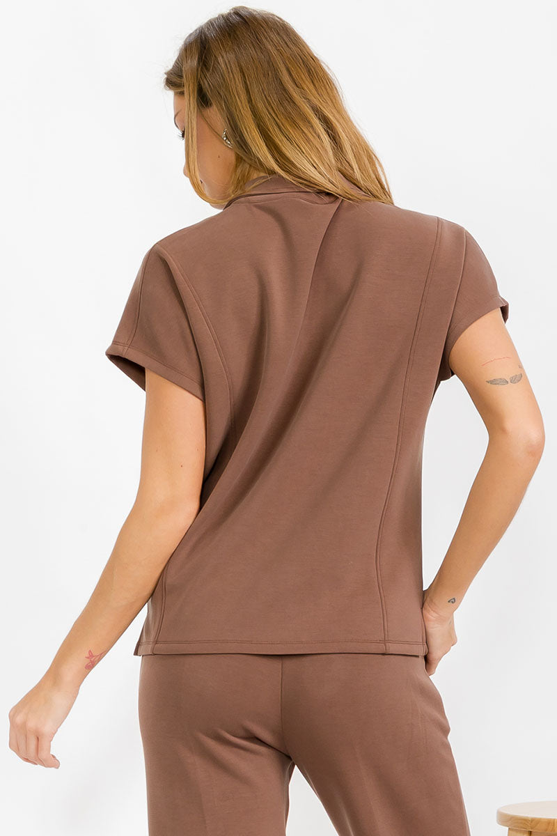 Women’s Comfort Drape Half Zip Top