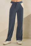 Plus Size Duo Tone Corduroy Pullover & Pant Set