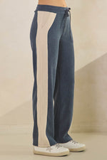 Plus Size Duo Tone Corduroy Pullover & Pant Set