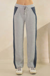 Plus Size Duo Tone Corduroy Pullover & Pant Set