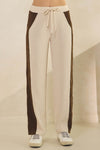 Plus Size Duo Tone Corduroy Pullover & Pant Set