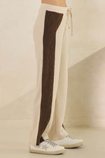 Plus Size Duo Tone Corduroy Pullover & Pant Set