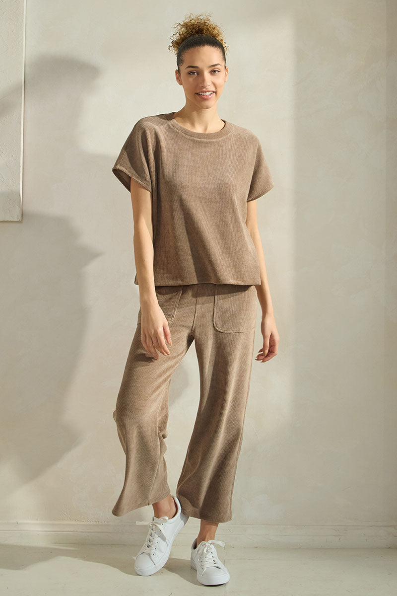 Women's Textured Lounge Corduroy Set