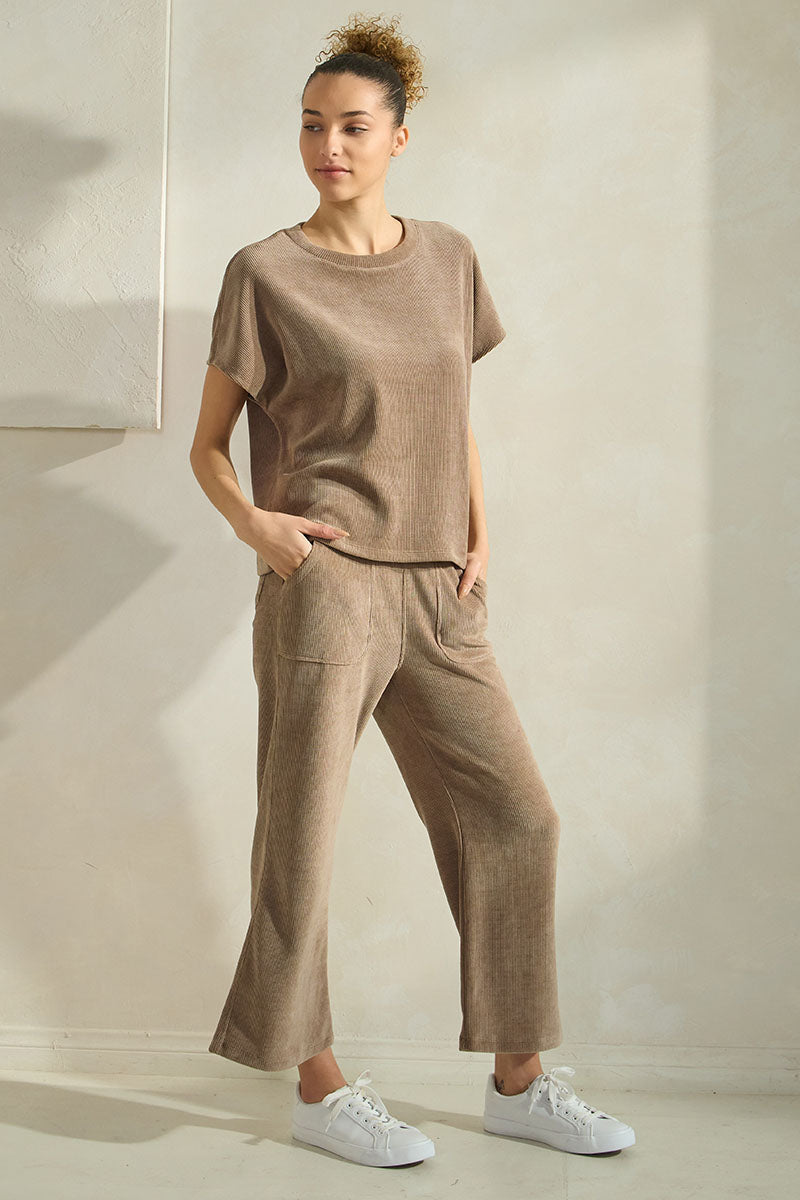 Women's Textured Lounge Corduroy Set