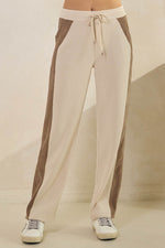 Plus Size Duo Tone Corduroy Pullover & Pant Set