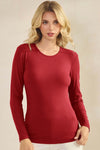 Comfort Chic Ribbed Long Sleeve Top