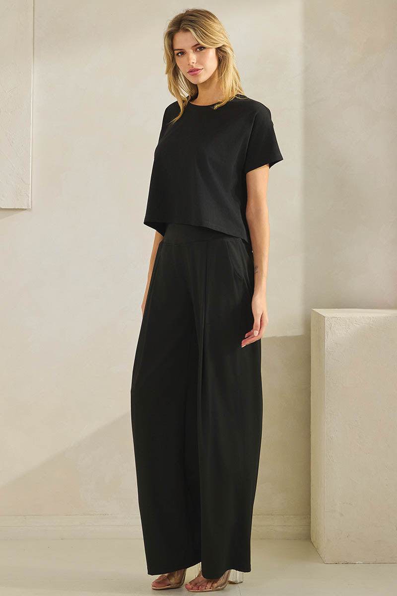 Comfort Move Active Wide Leg Pants w/Pockets