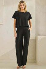 Comfort Move Active Wide Leg Pants w/Pockets