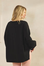 Plus Size Women’s Chic Spirit Oversized Top