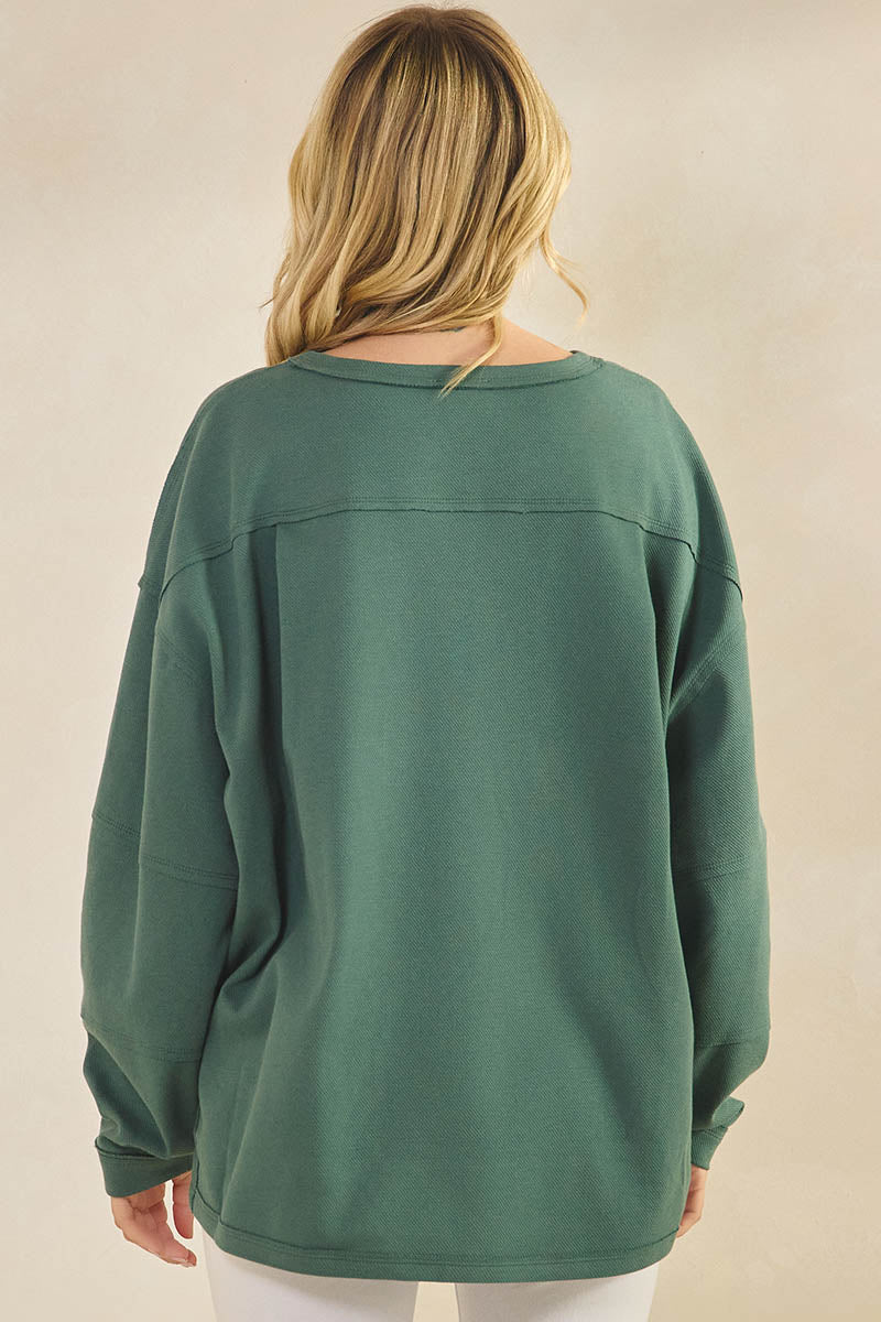 Plus Size Women’s Chic Spirit Oversized Top