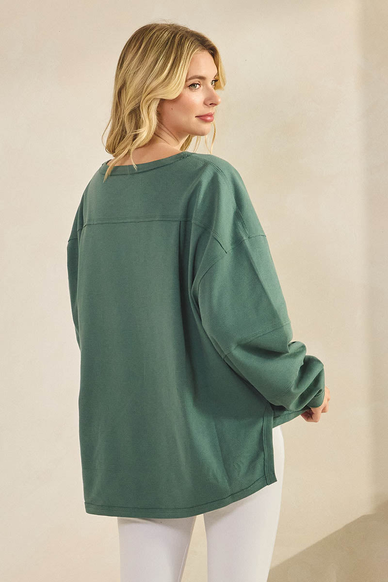 Plus Size Women’s Chic Spirit Oversized Top