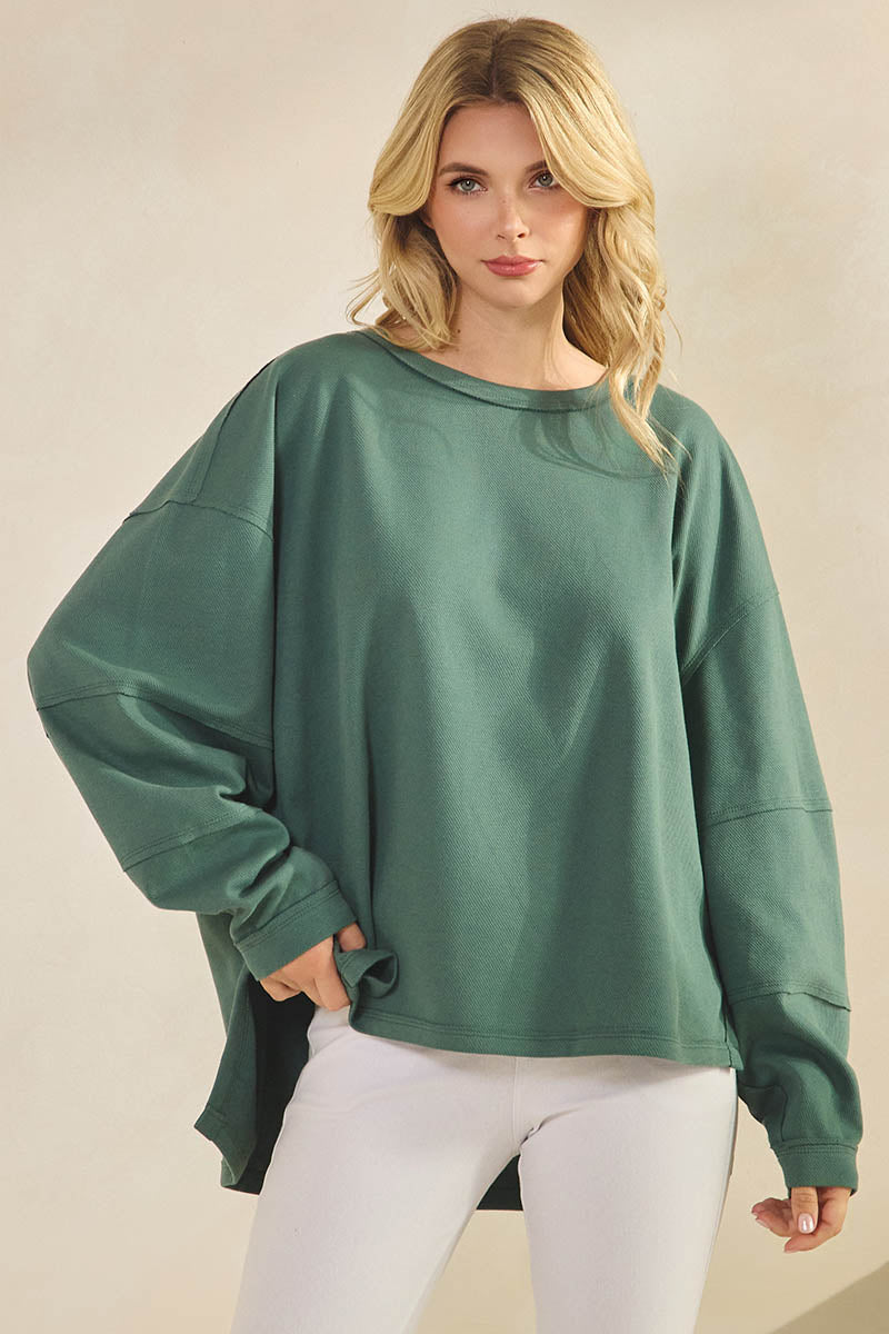 Plus Size Women’s Chic Spirit Oversized Top