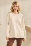 Plus Size Women’s Soft Cotton Modal Long Sleeve Top