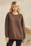 Plus Size Women’s Soft Cotton Modal Long Sleeve Top