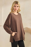 Plus Size Women’s Soft Cotton Modal Long Sleeve Top