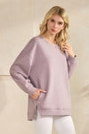 Plus Size Women’s Soft Cotton Modal Long Sleeve Top
