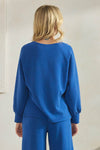 Plus Size Comfort Drape Raglan Split V Top
