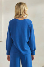 Plus Size Comfort Drape Raglan Split V Top