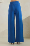 High Waist Wide Leg Pants with Side Seams
