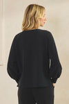 Plus Size Comfort Drape Raglan Split V Top
