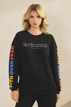 Plus Size Faith Over Fear  Pullover Sweatshirt