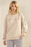 Plus Size Faith Over Fear  Pullover Sweatshirt