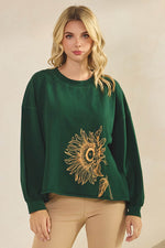 Plus Size Weekend Flow Art Print Cotton Top