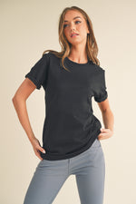 Women's Classic 100% Cotton Solid Crewneck T-shirt