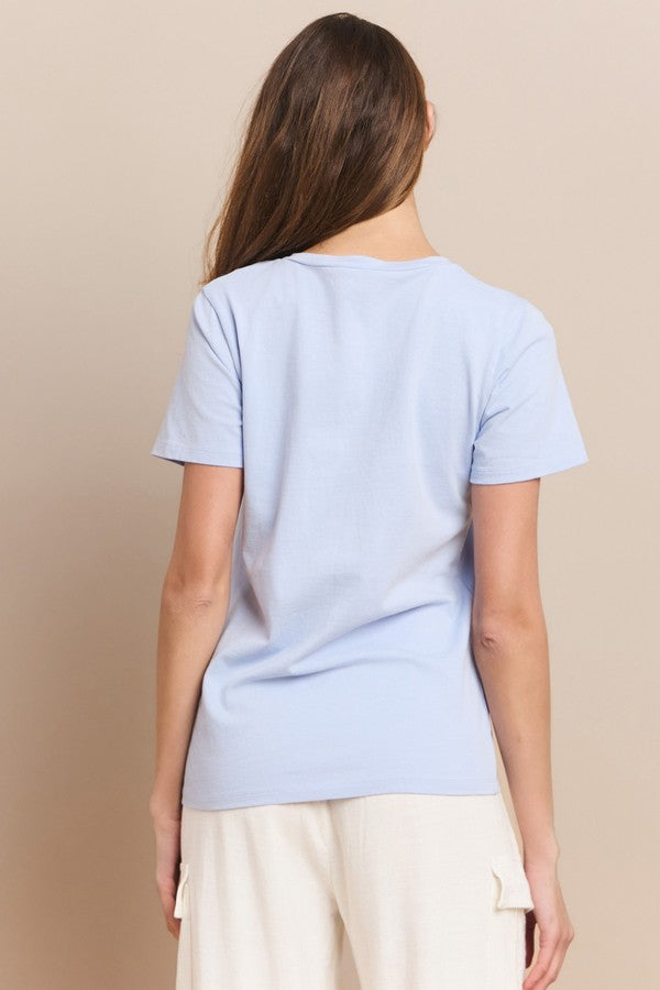 V-Neck Cotton T-Shirt