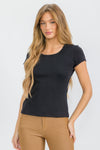 Women’s Cotton Rib Short Sleeve Tee