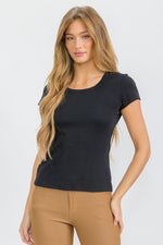 Women’s Cotton Rib Short Sleeve Tee