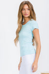 Women’s Cotton Rib Short Sleeve Tee