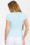 Women’s Cotton Rib Short Sleeve Tee