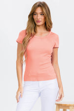 Women’s Cotton Rib Short Sleeve Tee