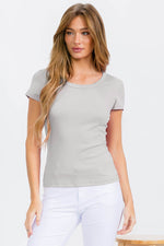 Women’s Cotton Rib Short Sleeve Tee