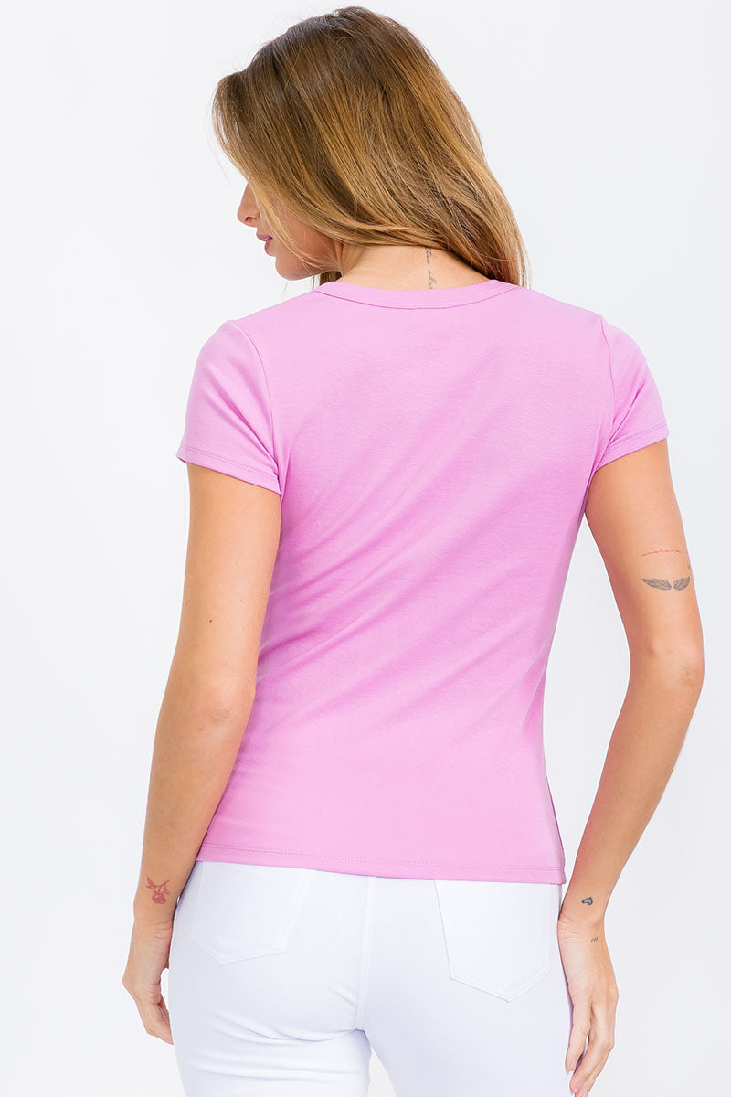 Women’s Cotton Rib Short Sleeve Tee