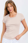 Women’s Cotton Rib Short Sleeve Tee