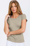 Women’s Cotton Rib Short Sleeve Tee
