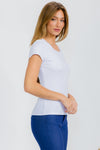 Women’s Cotton Rib Short Sleeve Tee
