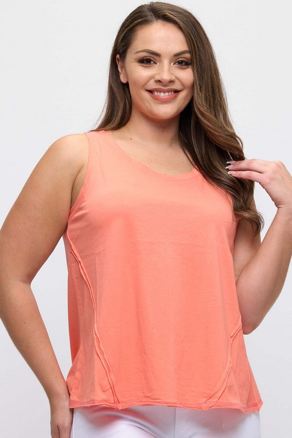 Plus size Women’s Rebel Raw Edge Tank Top