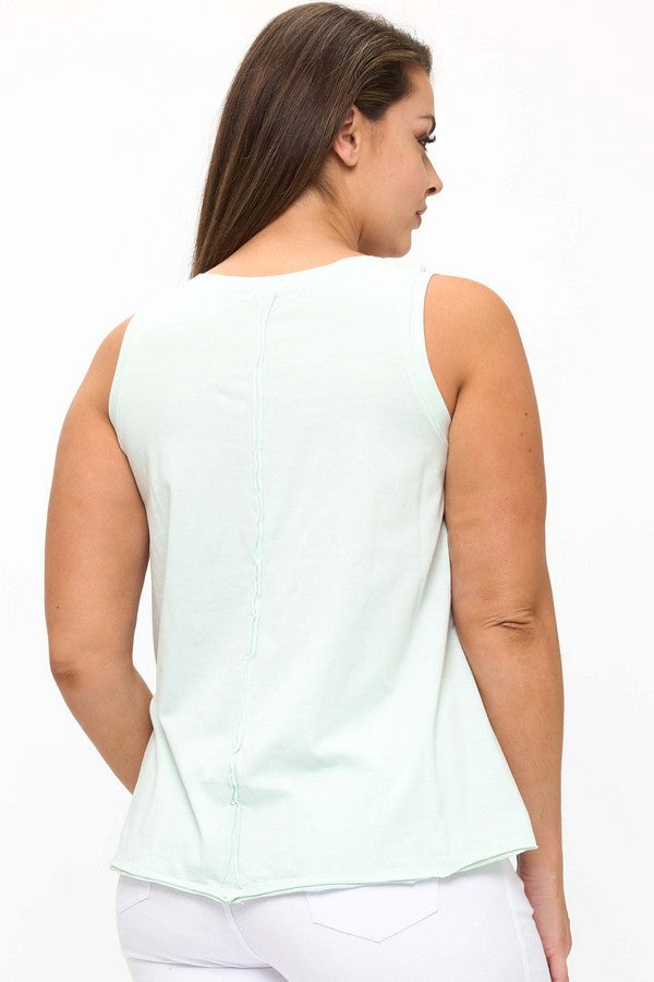 Plus size Women’s Rebel Raw Edge Tank Top